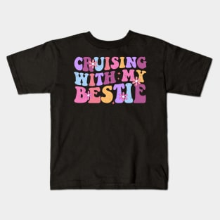 Cruising With My Bestie Family Cruise Vacation Matching Kids T-Shirt